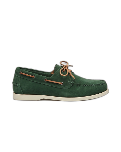 Lorvano Foil Suede Boat Shoes